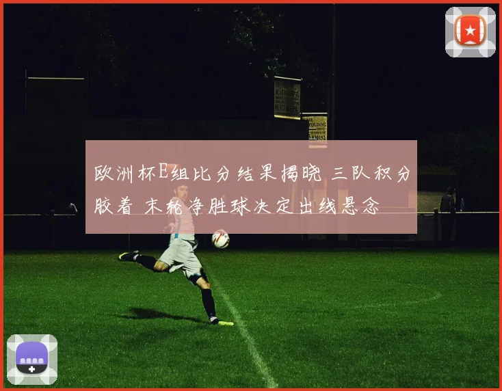 欧洲杯E组比分结果揭晓 三队积分胶着 末轮净胜球决定出线悬念